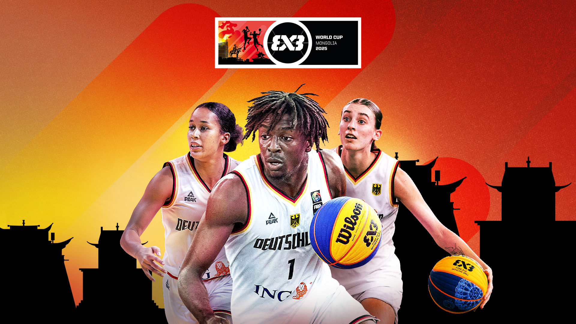 Werbegrafik 3x3 Basketball-WM